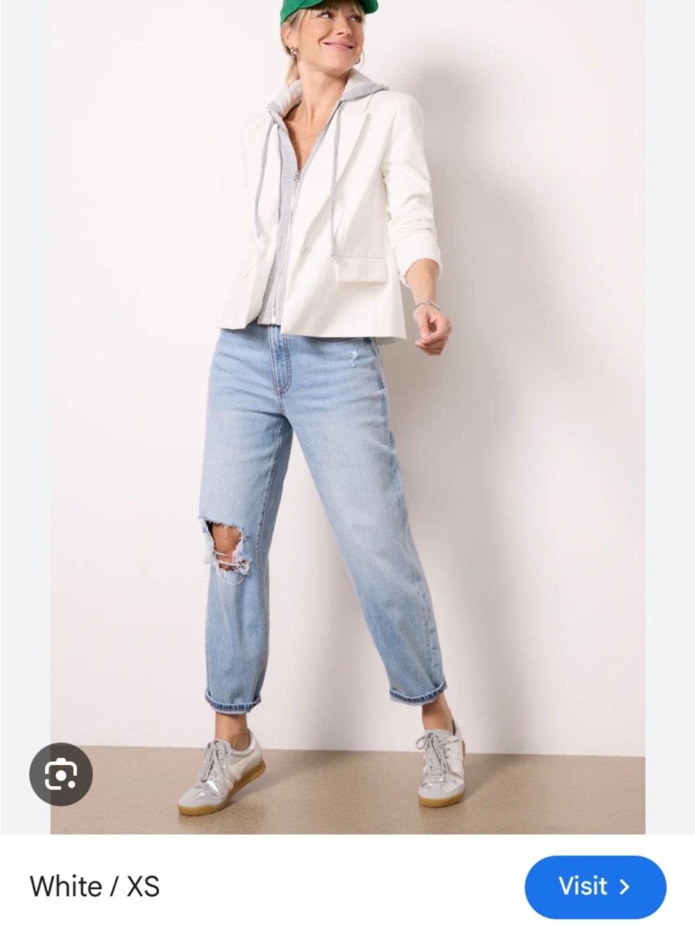 Evereve hooded blazer size L